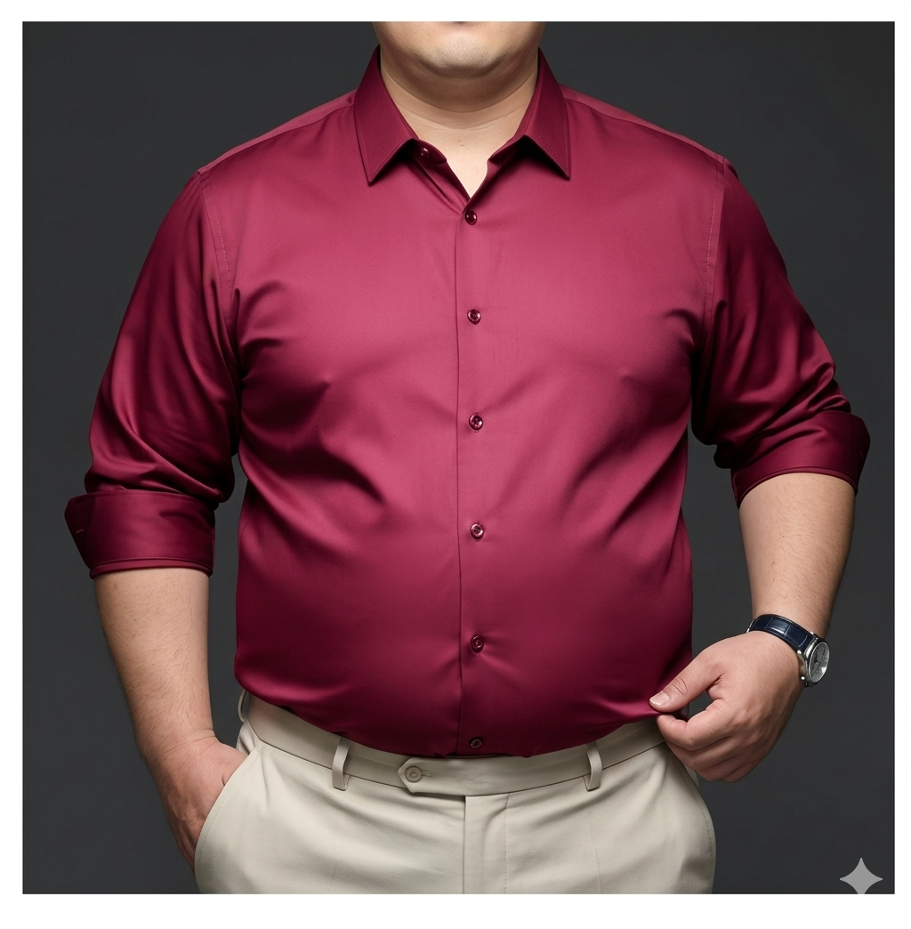 Premium Micro Spandex Shirt - MAROON L/SLV hover