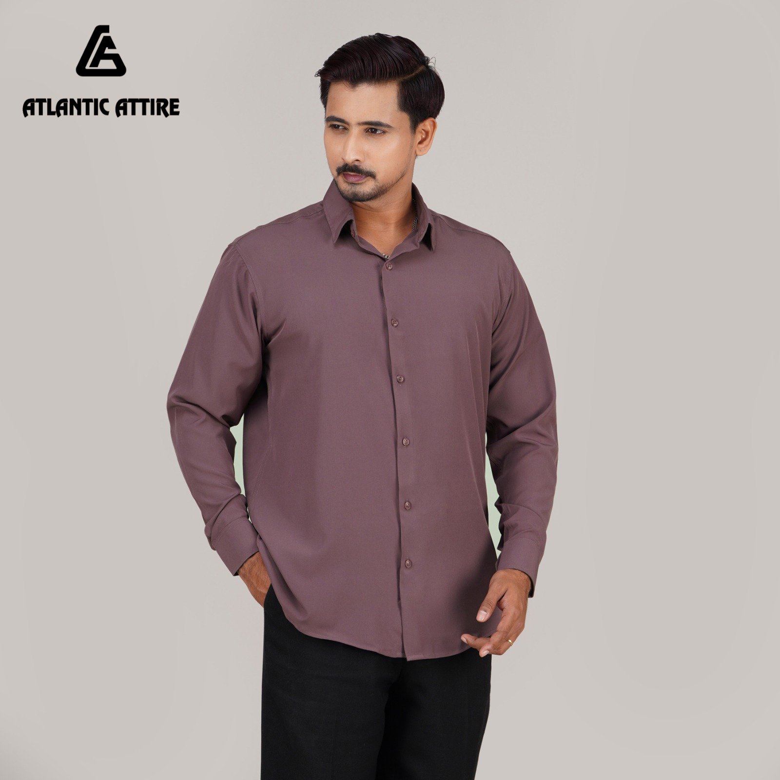 Premium Micro Spandex Shirt - DUSTY MAUVE L/SLV hover