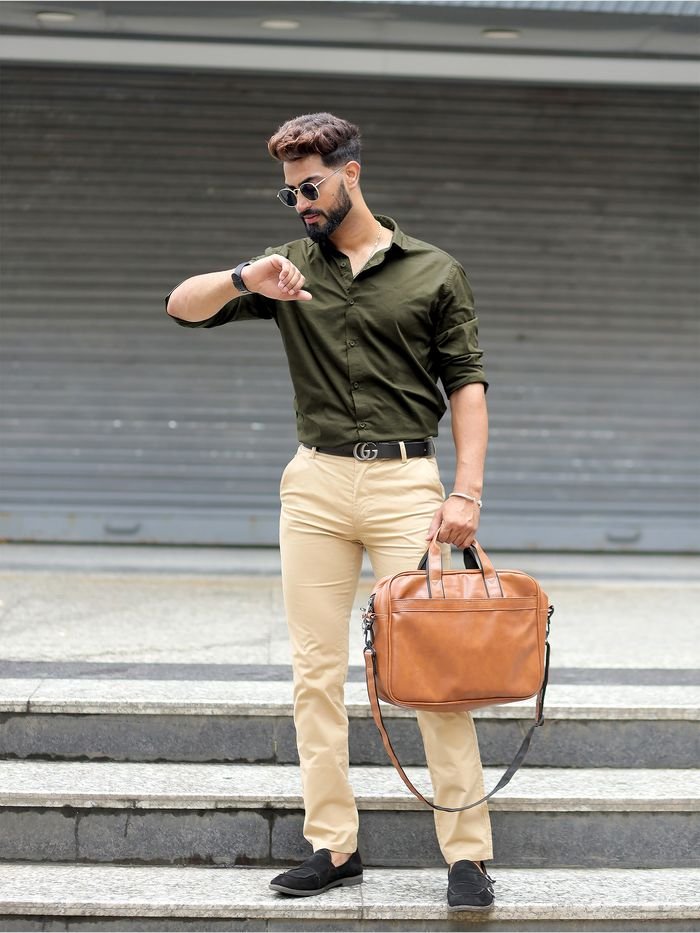 Premium Micro Spandex Shirt - OLIVE L/SLV hover